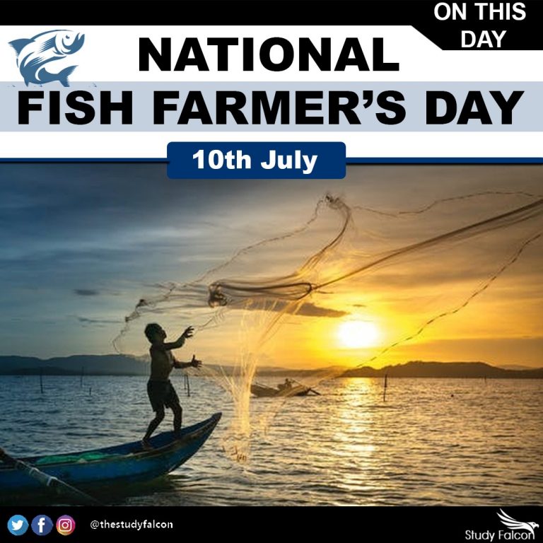 10th July National Fish Farmer's Day Study Falcon